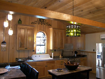 Cypress Paneling, Ceiling and Cabinets - Cypress provided by Jones and Jones Cypress
